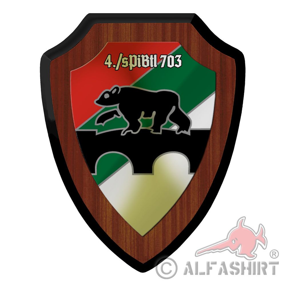 Heraldic shield 4 company sPiBtl 703 heavy engineer battalion #43467