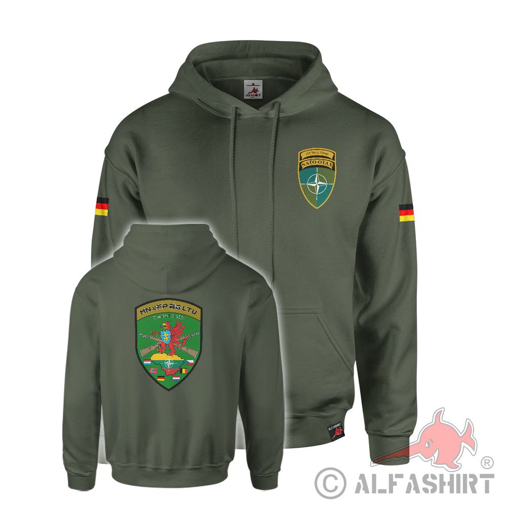 Hoodie olive eFP Battlegroup Lithuania 11 Rotation NATO Lithuania #44320