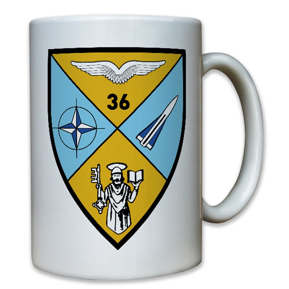 FlaRakBtl 36 Flugabwehr Hawk Bundeswehr Bw Luftwaffe Abzeichen - Tasse #8498