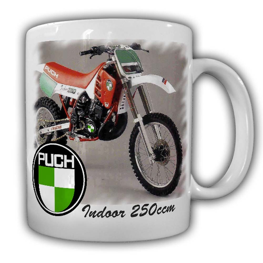 Tasse Puch Indoor 250ccm Motorradzubehör Kaffeebecher Motorradbekleidung #24138