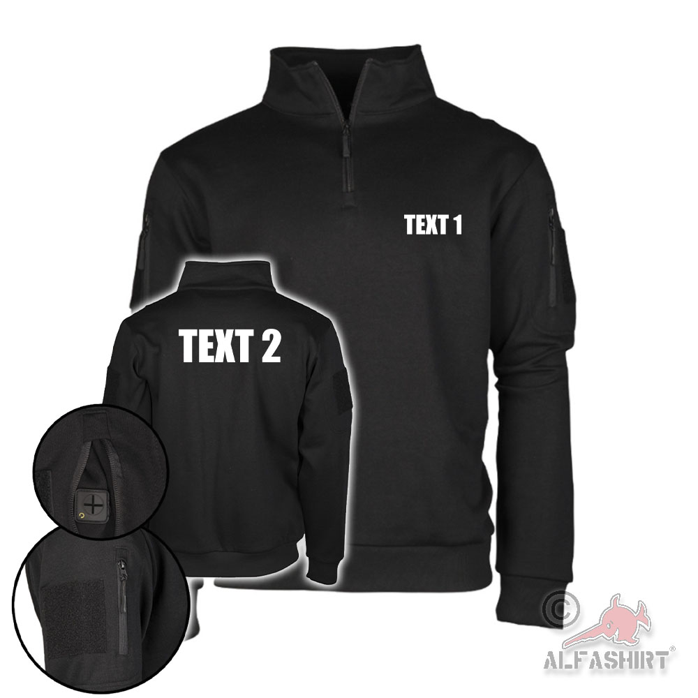Tactical Pullover BW Custom Text Your Text Workwear Work #45438