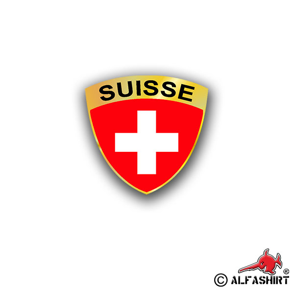 Aufkleber/Sticker Suisse Army Wappen Kreuz Militär Eidgenossen Alpen 7x7cm A2879