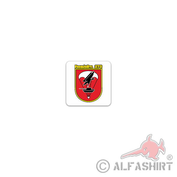Sticker FschJgBtl 273 Paratrooper Battalion FschJg 7x7cm A3426
