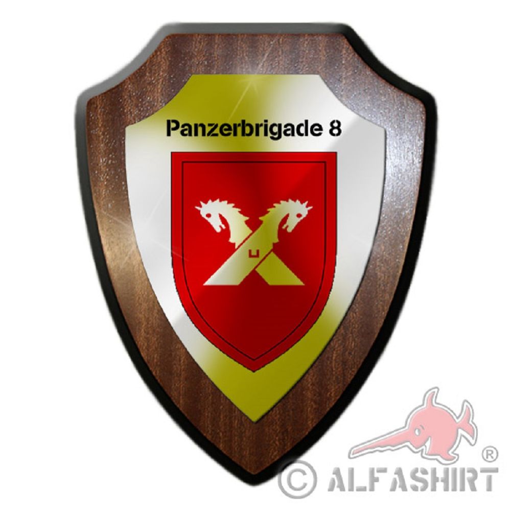 Tank brigade 8 PzBrig unit company military badge blazon # 19892