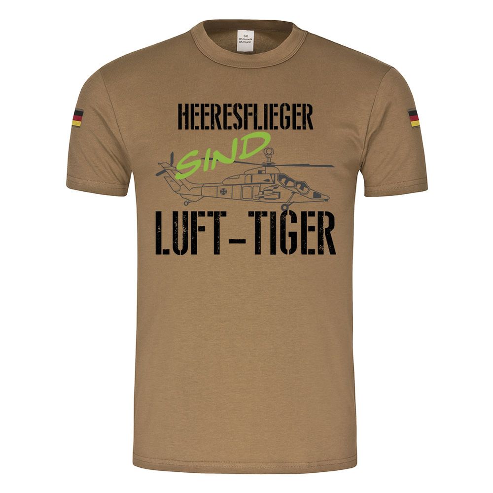 BW Tropen Heeresflieger sind Luft Tiger Kampf Hubschrauber BW original Tropenshirt #25450
