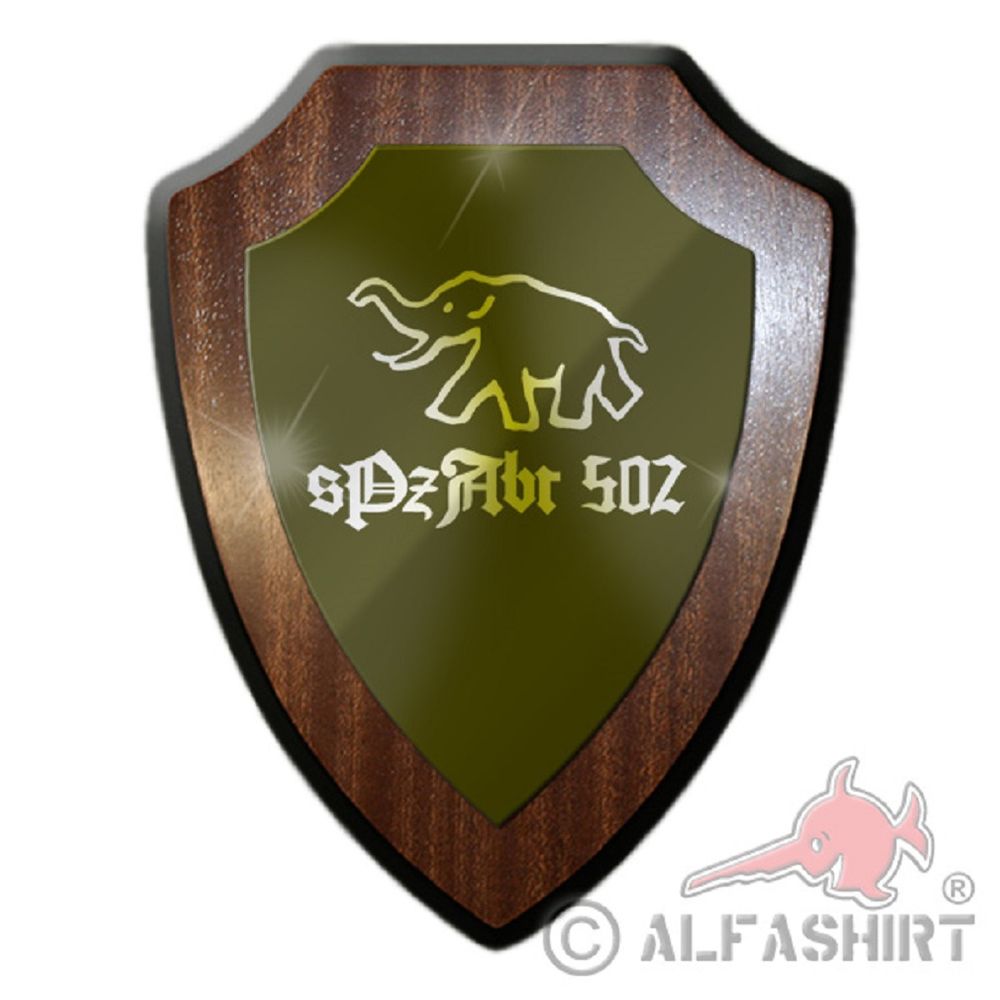 Heraldic shield / wall shield - sPzAbt 502 Heavy tank division Bundeswehr Germany unit military emblem # 18899