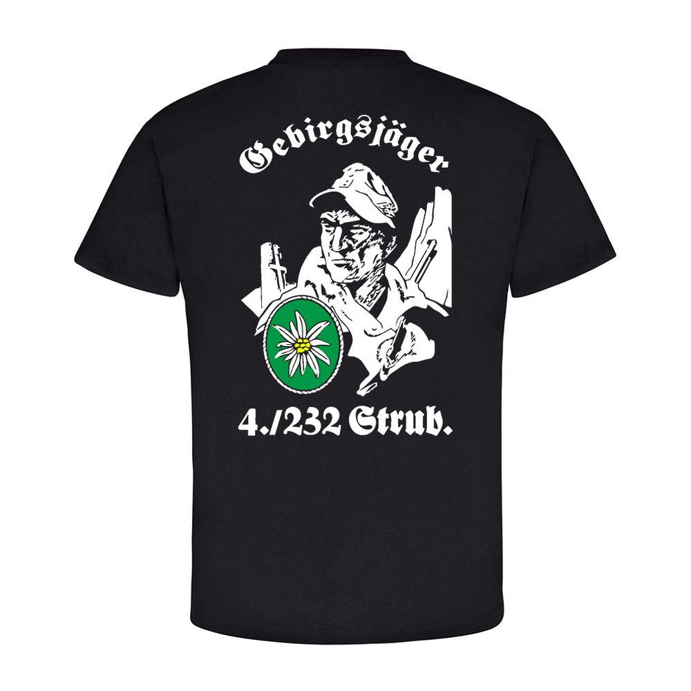 Gebirgsjäger 4 232 Strub. Bundeswehr Bw Einheit Kompanie - T Shirt #8540