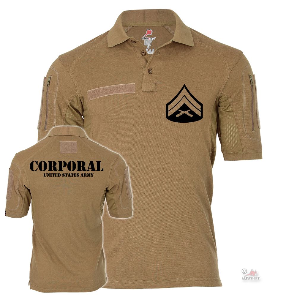 Tactical polo shirt Alfa - Corporal United States Army United States Corporal # 19035 Tactical polo shirt Alfa - Corporal United States Army United States Corporal # 19035