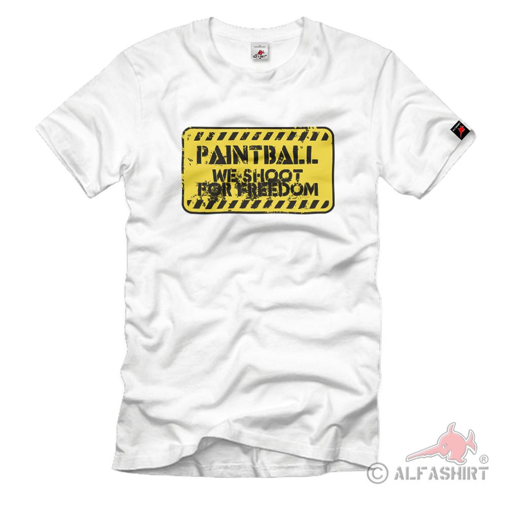 Gotcha Paintball Militär Schild Freiheit Frieden Druckluft Spielen T-Shirt#2609