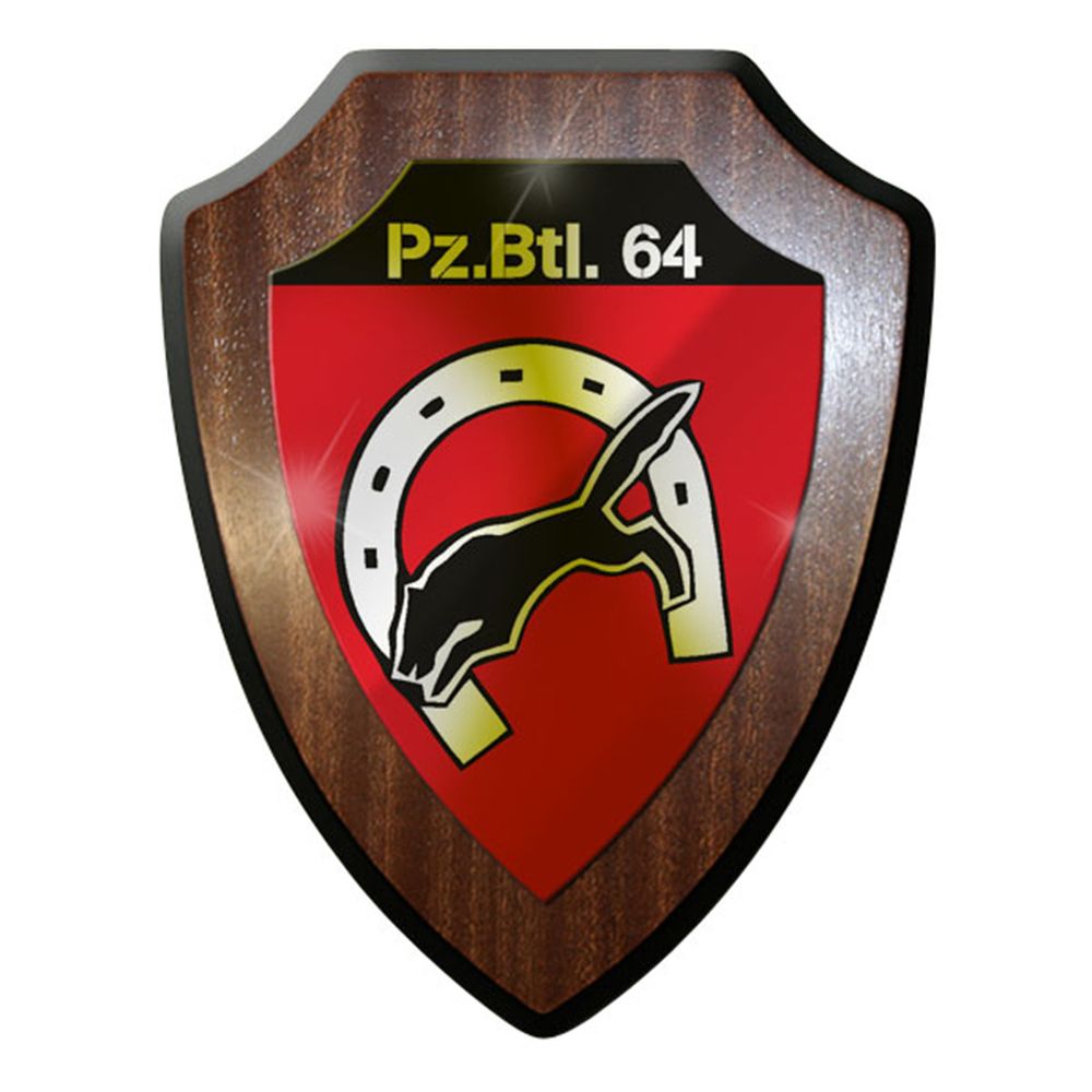 Wappenschild / Wandschild / Wappen - PzBtl 64 Panzerbataillon Panzer #8422