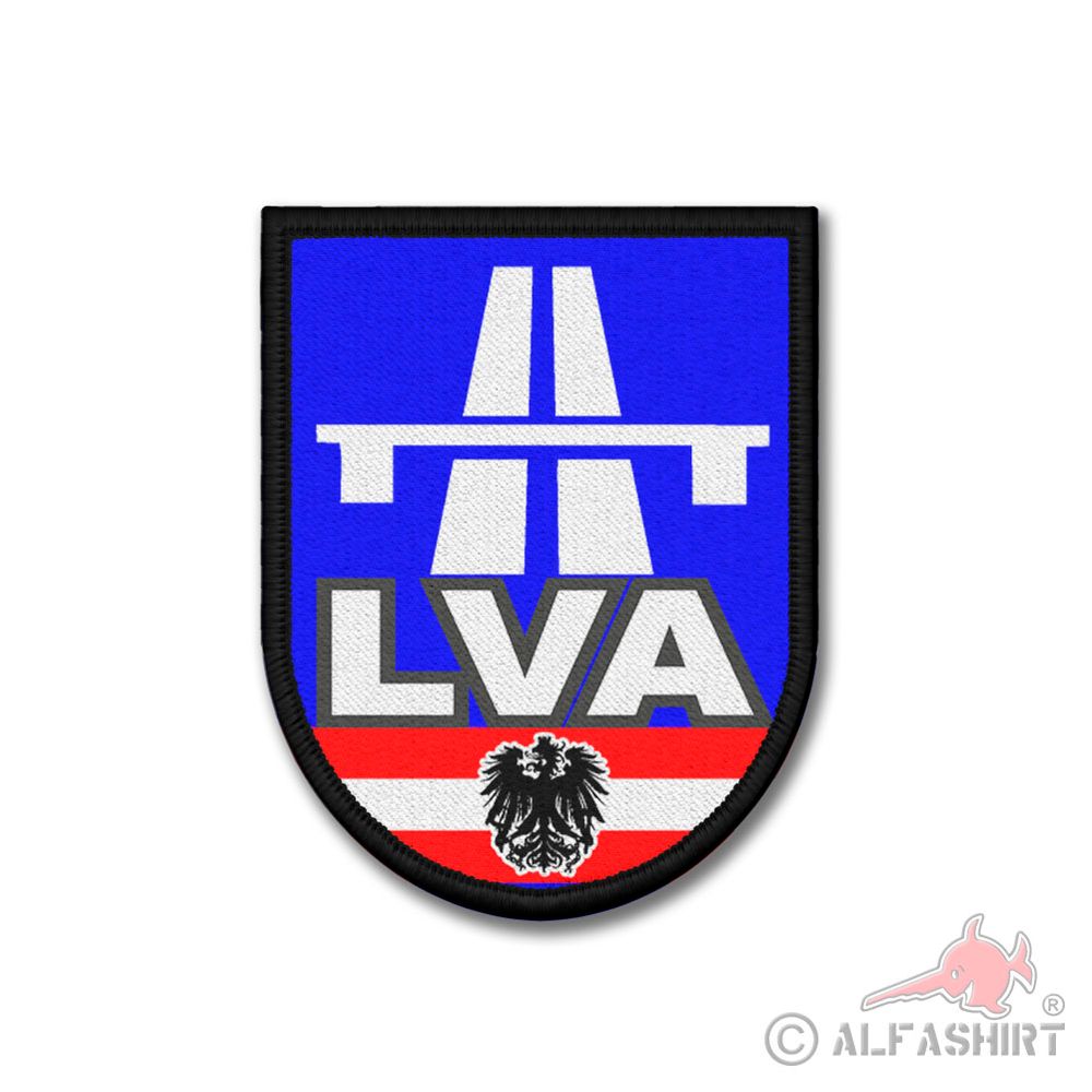 Patch LVA Austria regional traffic department police badge 9x7cm # 31361