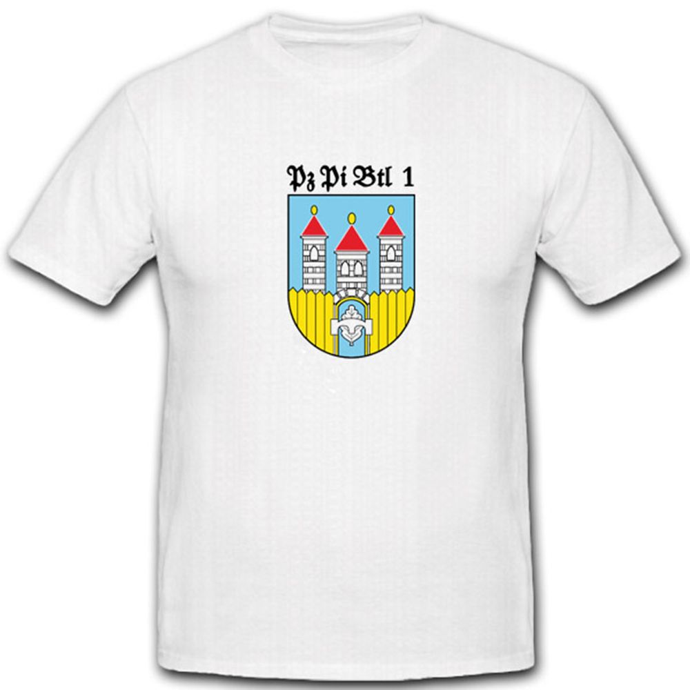 Deutschland Pzpibtl 1 Panzerpionierbataillon 1 Bundeswehr Wappen - T Shirt #4414