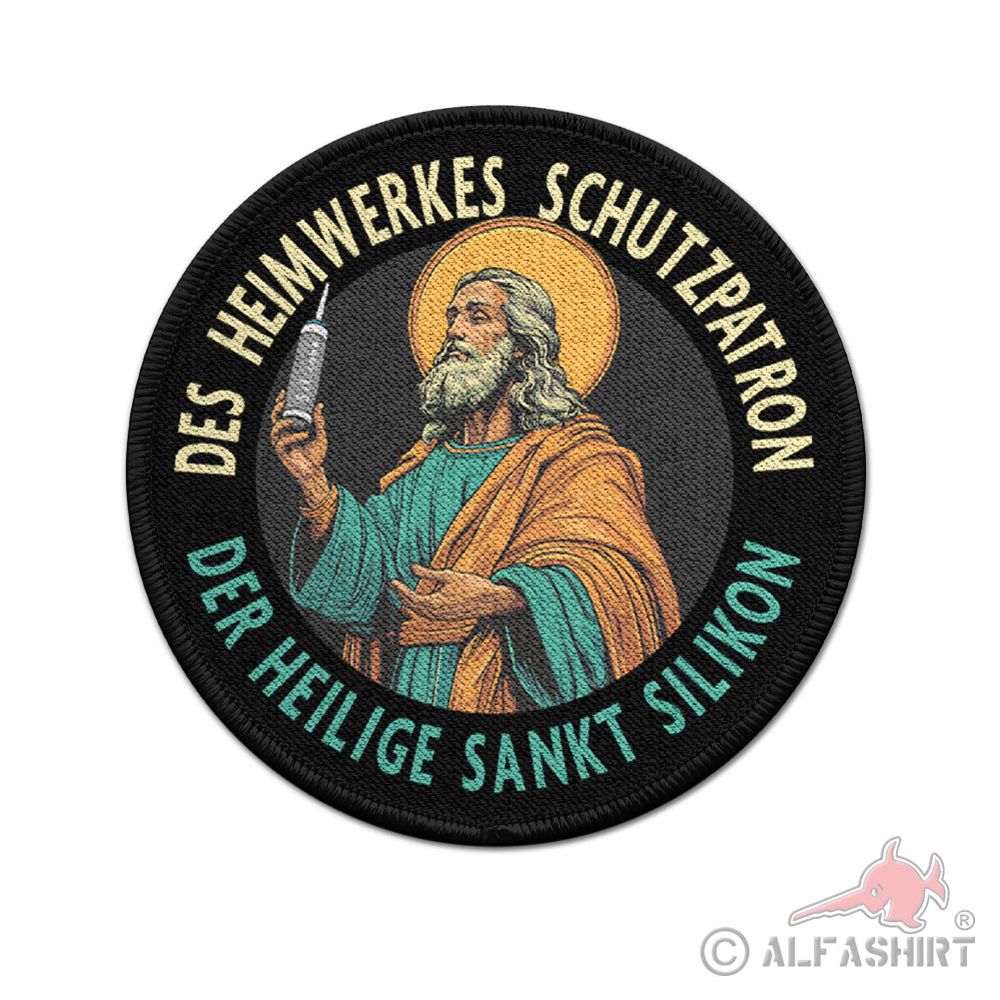 Patch Heilige Sankt Silikon Schutzpatron Humor Fun Handwerker Heiliger #45668