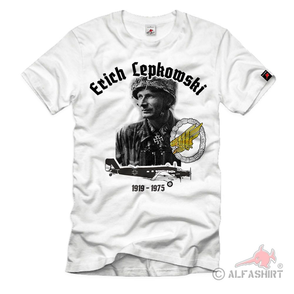 Erich Lepkowski Fallschirmjäger Held Festung Brest Unternehmen T-Shirt#39194
