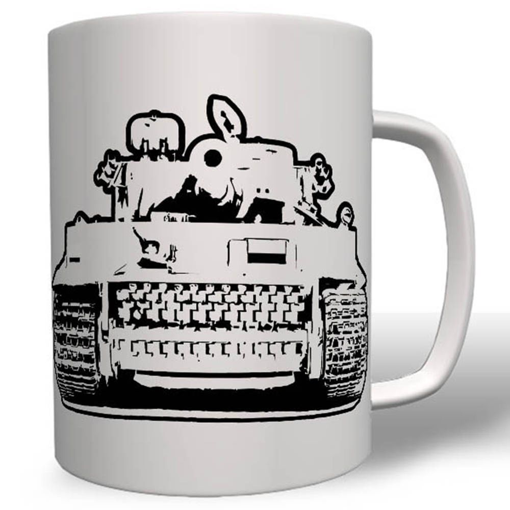 Tiger Panzer Vorder Ansicht - Tasse Becher Kaffee #1945