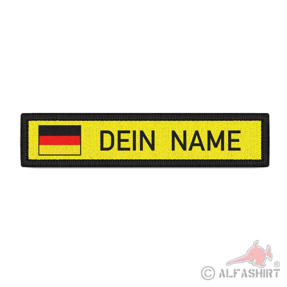 Namenspatch Namensstreifen personalisierbar GER DE Flagge Fahne #43782