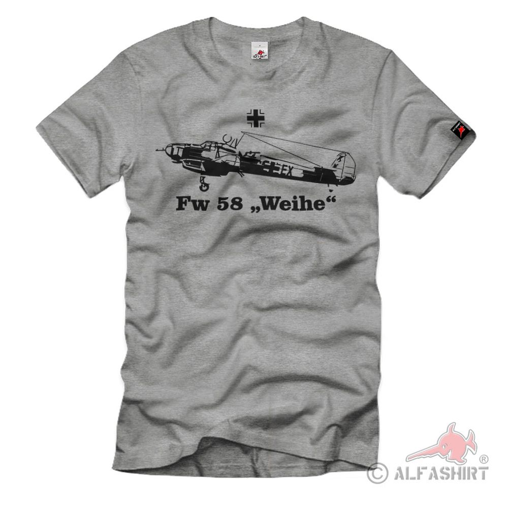 Fw 58 Weihe Flugzeug Luftwaffe WW2 T-Shirt36950