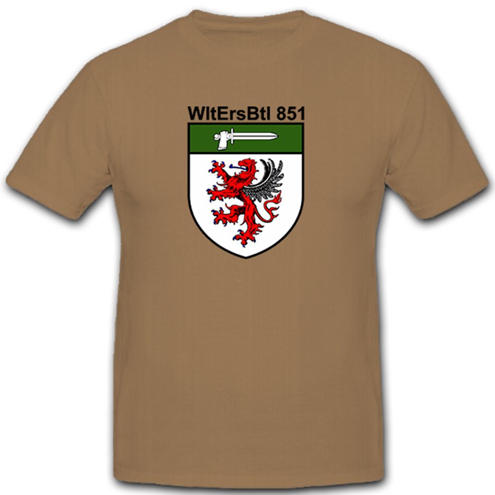 WLErsBtl 851 Wehrleit Ersatzbataillon Wehrleiter Bundeswehr BW - T Shirt #10531