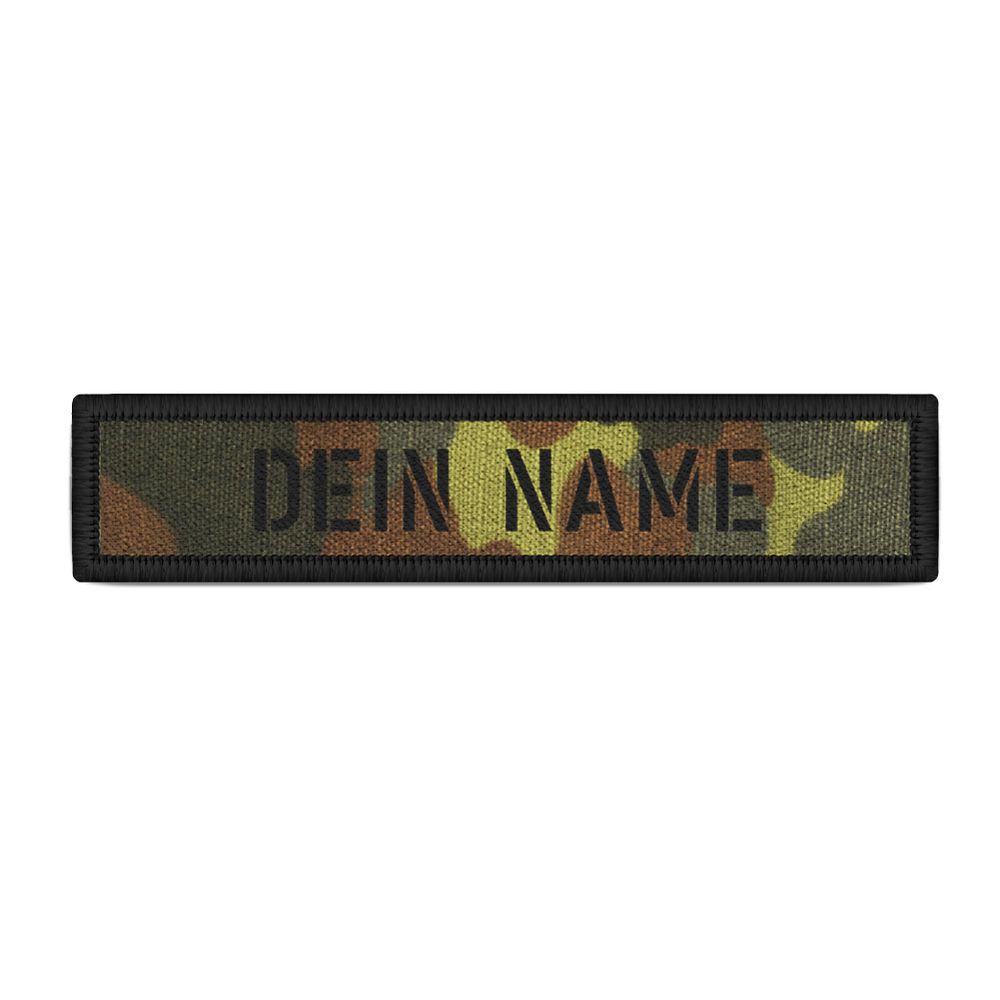 Patch Bundeswehr Namens--Schild Flecktarn Schablonen Schrift BW #32068