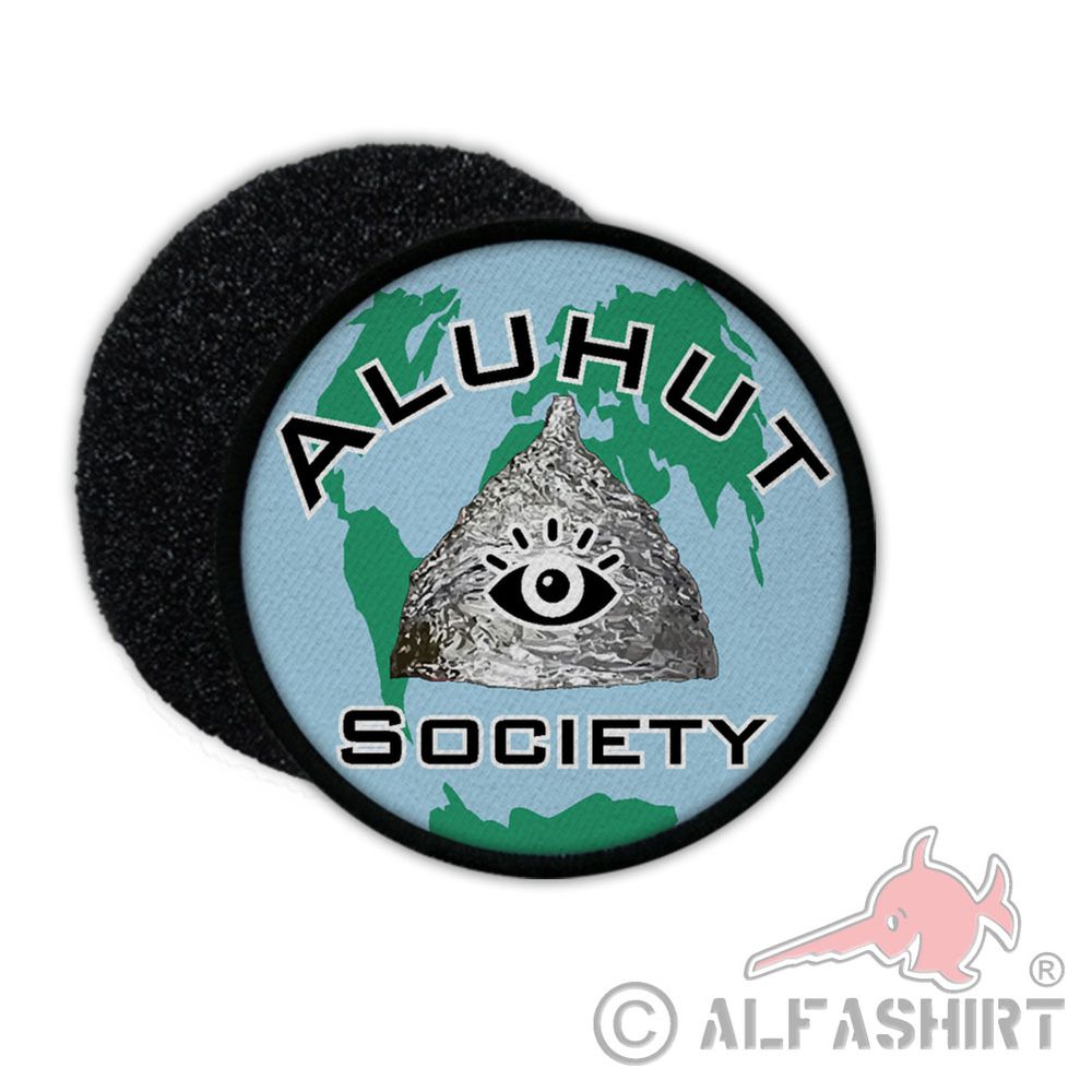 Patch aluminum hat SOCIETY aluminum hat conspiracy government BRD UFOs Fun # 35503