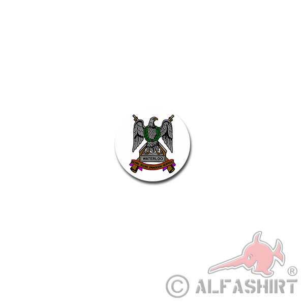 Waterloo Royal Scots Dragoon Guards Aufkleber Sticker Großbritannien 7x7cm#A4041