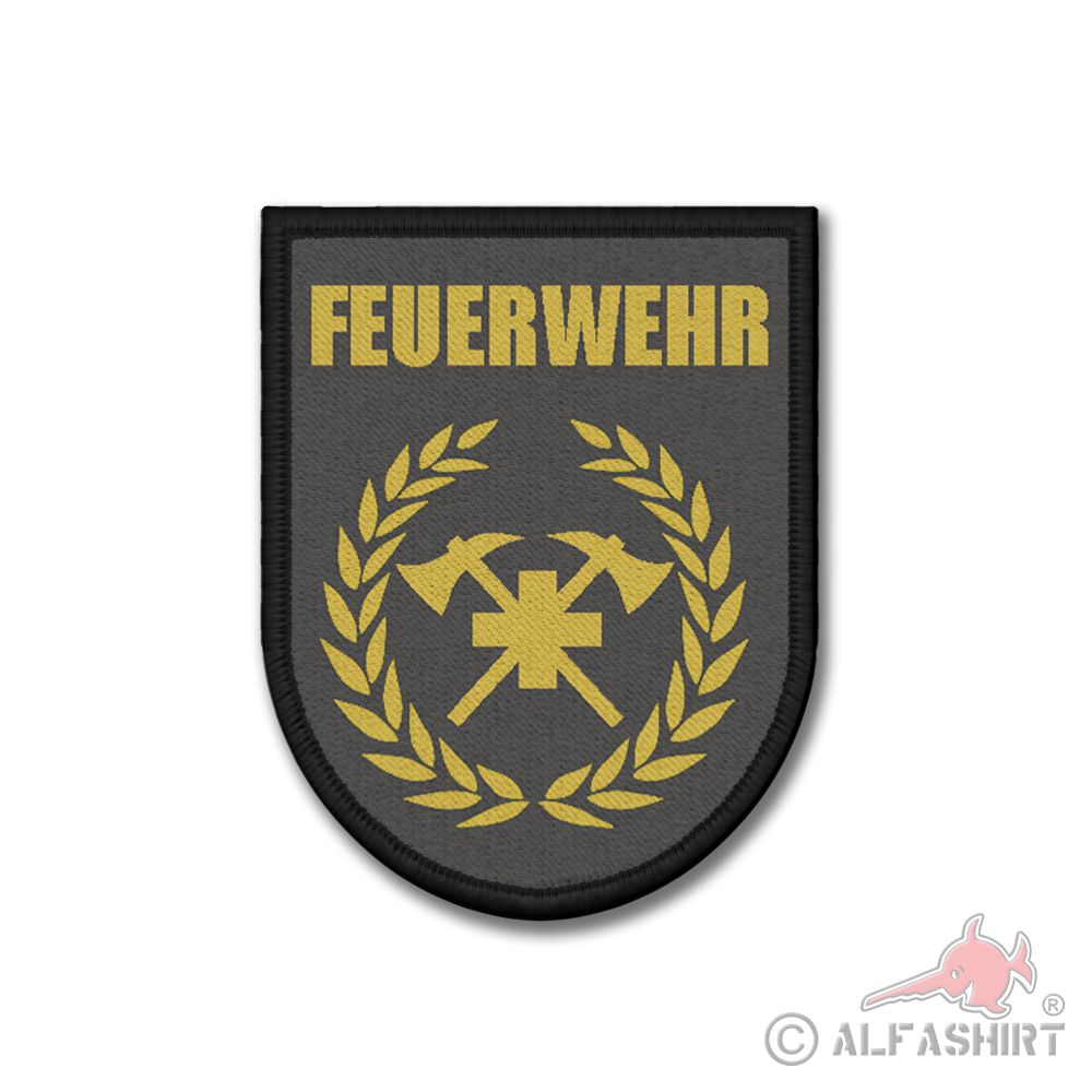 Patch Swiss Fire Brigade Militia Badge Badge of Honor Rescue 9x7cm # 37264