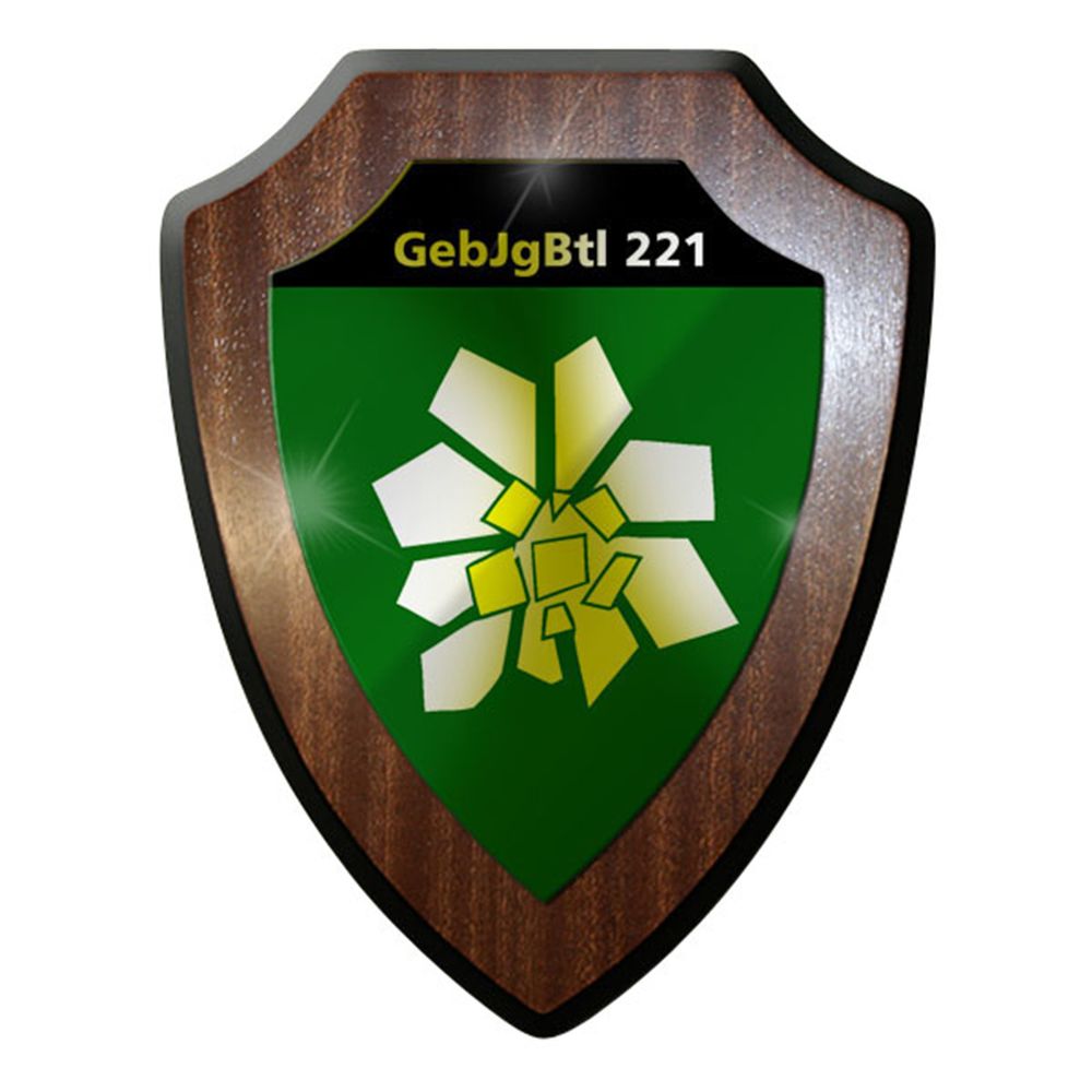 Wappenschild / Wandschild / Wappen - GebJgBtl Gebirgsjäger Bataillon 221 #8409