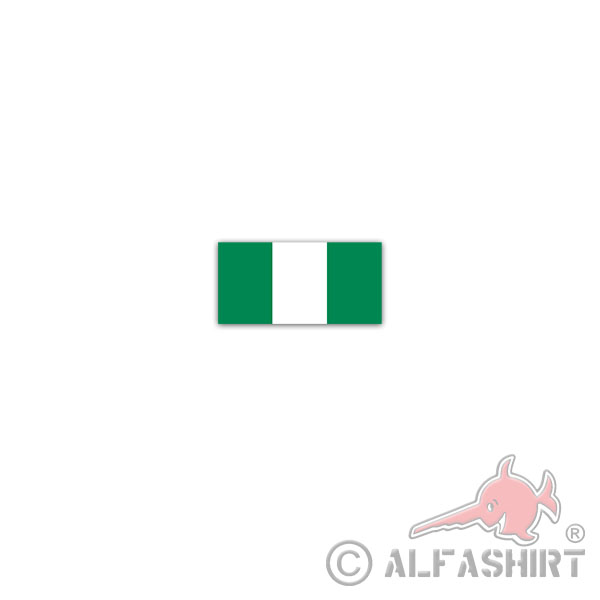 Aufkleber/Sticker Nigeria Flagge Federal Republic of Nigeria 7x3,5cm A2997