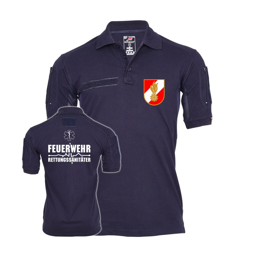 Tactical Poloshirt Feuerwehr Rettungssanitäter Rettungsdienst Notruf #42636