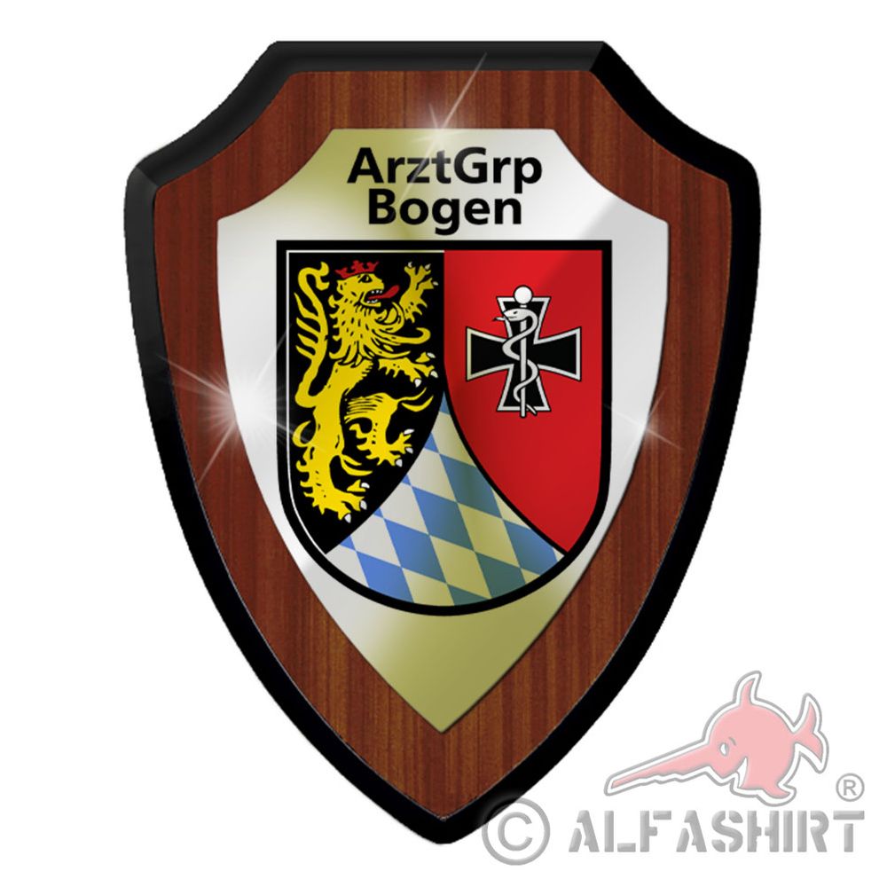 Wappenschild ArztGrp Bogen Niederbayern Bundeswehr Arzt Gruppe Sanitäter #38345
