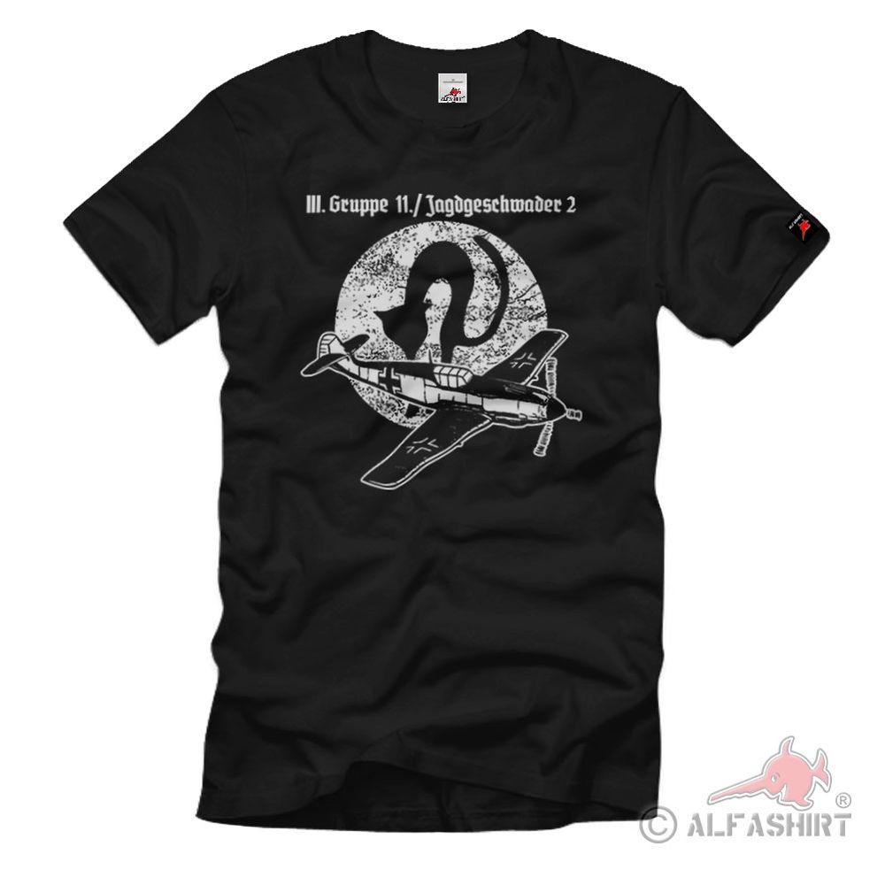 JG2 III Gruppe 11 Staffel Me109 Jagdgeschwader 2 Richthofen T-Shirt # 1879