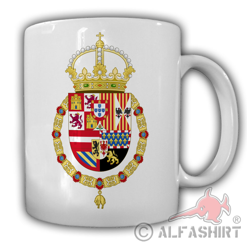 Spanien Escudo de Espana Spanisch Spain Nation Königskrone Kaffee Tasse #27534