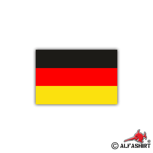 Sticker Germany Flag Germany Federal Flag 7x5cm A1116