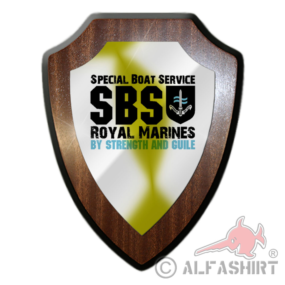 Heraldic shield SBS Special Boat Service Royal Marines Special Forces Crest # 27072
