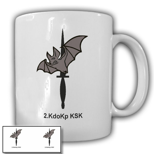2. Kommando Kompanie KSK Kommando Spezialkräfte Bundeswehr - Tasse #18432