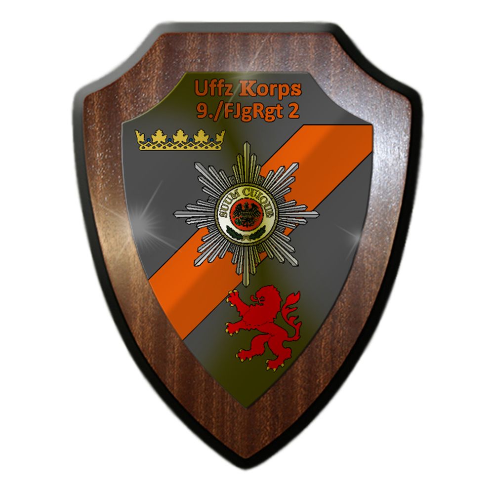Wappenschild 9 FJgRgt 2 Fritzlar Kommando Feldjäger BW KdoFJgBw Andenken #32598