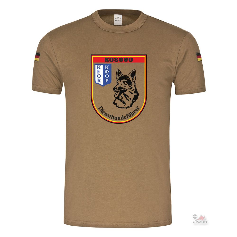 BW Tropical Service Dog Handler Kosovo KFOR Dog Handler Tropical Shirt # 25951