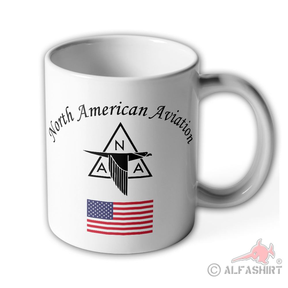 Mug North American Aviation Airplane Logo Manufacturer USA #40616