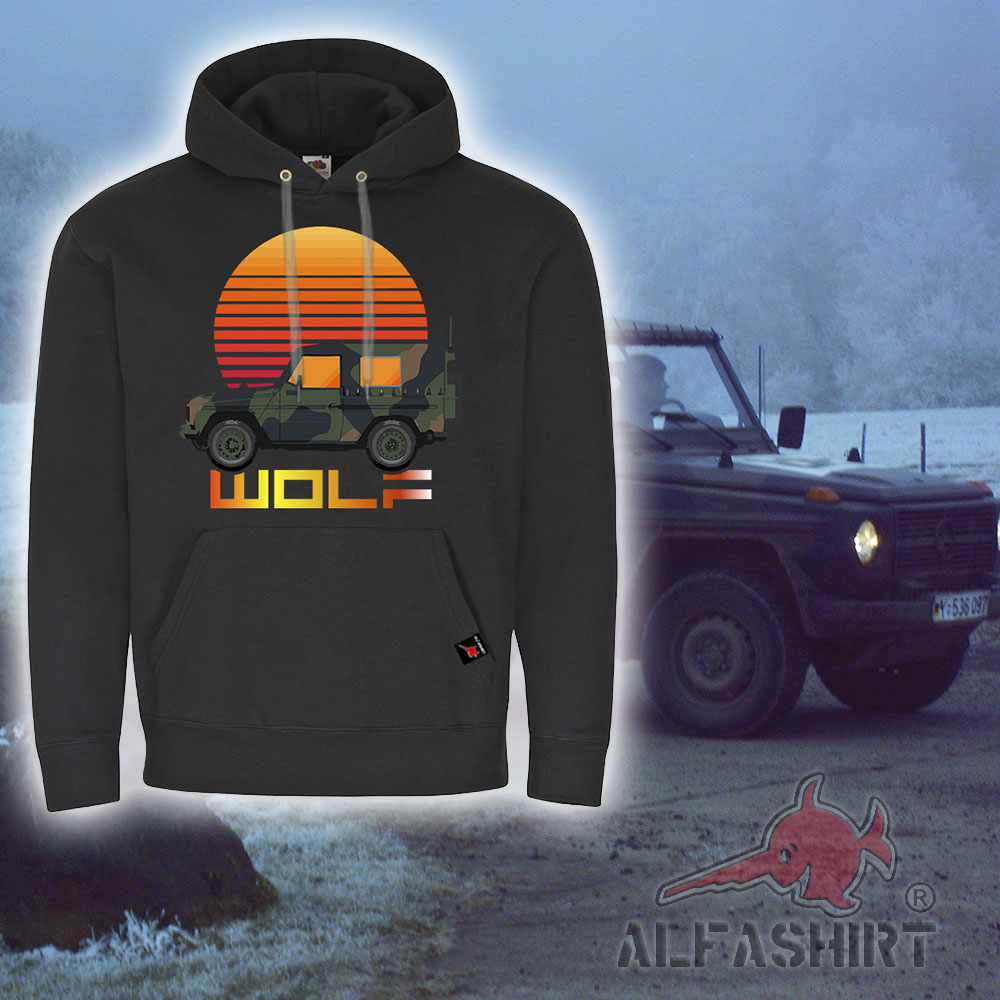 Hoodie Bundeswehr Wolf gl 250 GD Retro Pullover #602