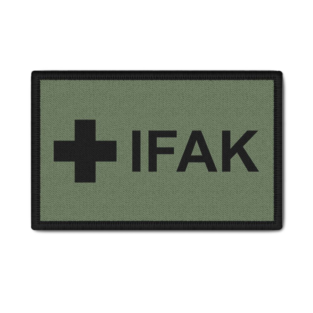 Rank Patch 9,8x6cm oliv IFAK medical kit Rescue Erste-Hilfe Notfallset #41125