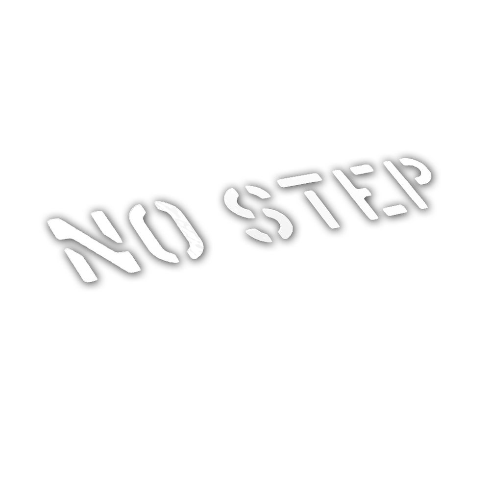 No Step Stencil Aufkleber Bundeswehr Militär US Beschriftung 5x28cm A5182