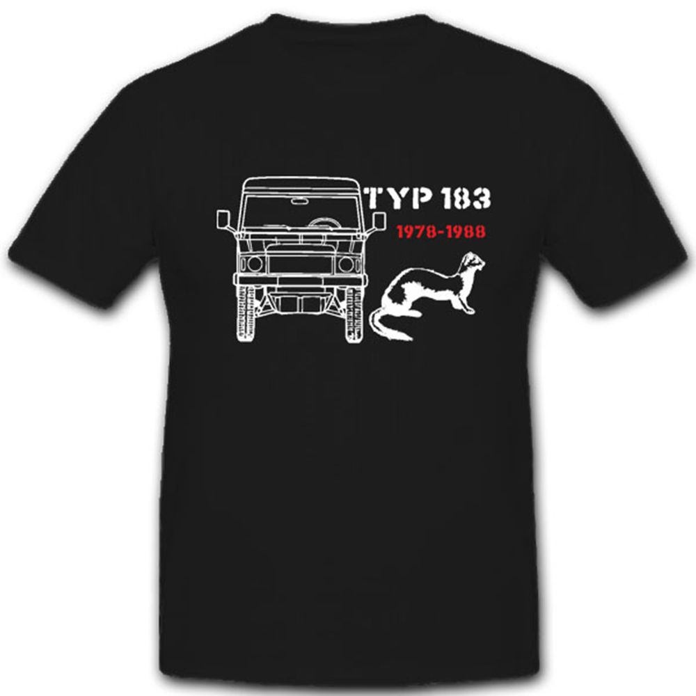 Typ 183 Bundeswehr Fahrzeug Frettchen 4x4 Allrad Geländewagen - T Shirt #4389