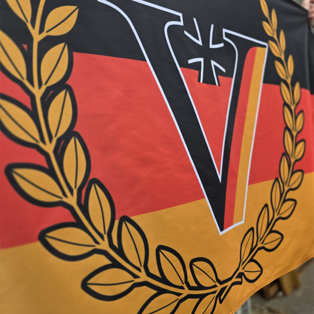 Limitierte Veteranenflagge optional personalisierbar Einheit Bundeswehr Veteran Soldat 150x90cm #47716