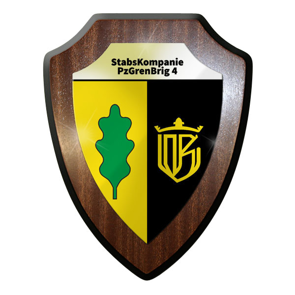 Wappenschild / Wandschild - StabsKompanie PzGrenBrig 4 Panzergrenadier - #11743