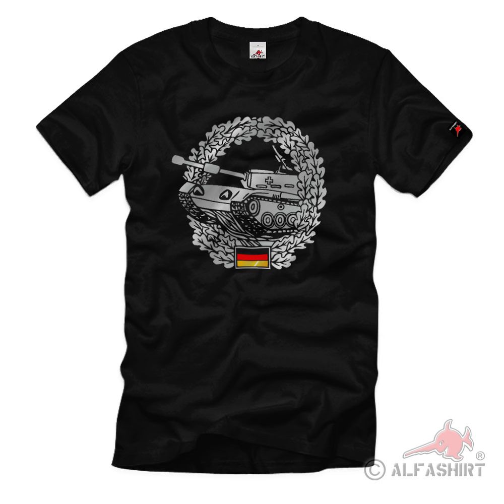 Panzertruppe BW Badge Bundeswehr Silver - T Shirt # 68
