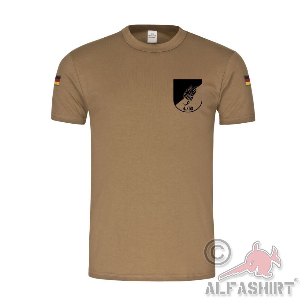 BW Tropenshirt PzGrenBtl 4 Kompanie Panzergrenadierbataillon 53 Fritzlat #44421