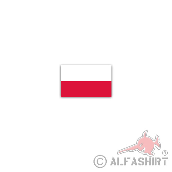Sticker Republic of Poland Flag Polska Polish Warsaw 11x7cm A3018