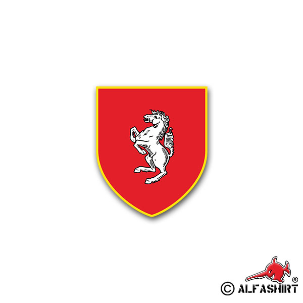 Sticker Tank Battalion 1 PzBtl Panzer Division Dedelstorf 6x7cm A2061