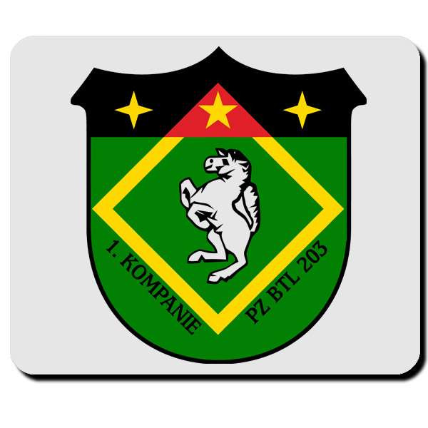 1 PzBtl 203 coat of arms badge emblem military Bundeswehr tank battalion # 4406m