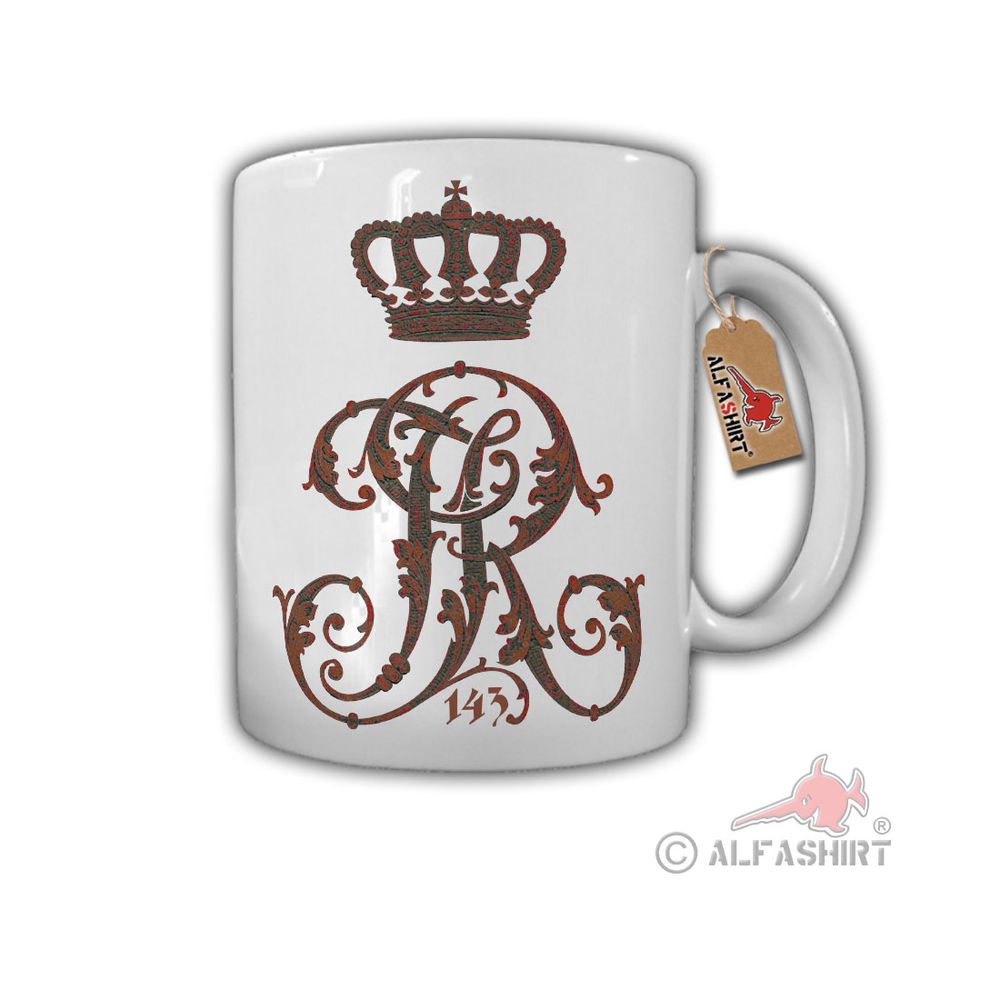 4 Unter-Elsässisches-Infanterie-Regiment Nr 143 Elsass Wappen - Tasse #26878